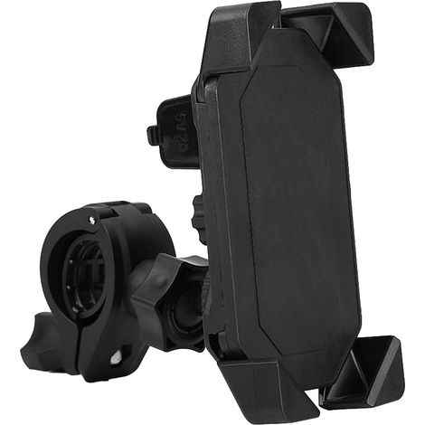 Verstellbare 360°-Motorrad-GPS-Handyhalterung, universelle Lenkerhalterung mit integriertem USB-Ladegerät (1/5)