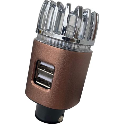 Purificador de aire para automóvil MINKUROW - Ionizador USB dual (cobre mate) (1/3)