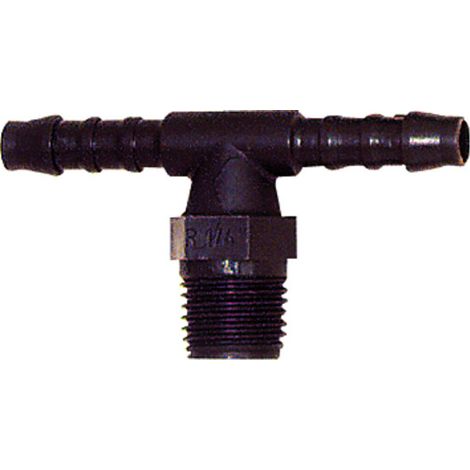 Riegler T-Einschraubstutzen, R 1/4 a., für Schlauch LW 8 mm, SW 14, PA 6 (1/2)