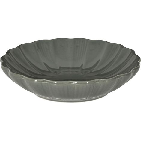 Tiefer Speiseteller 20 cm, Edengrau