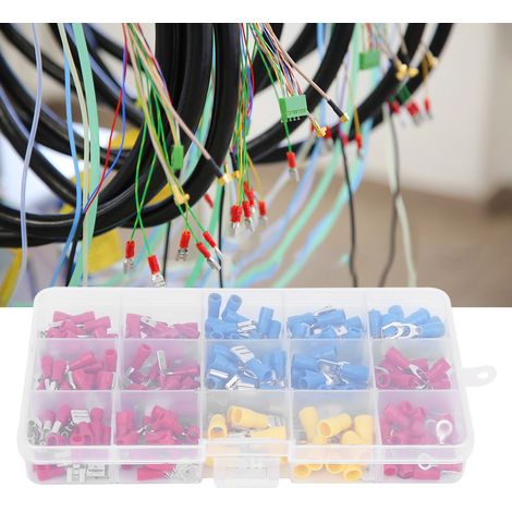 Kit de 280 cosses à sertir isolées pour câbles électriques (1/5)