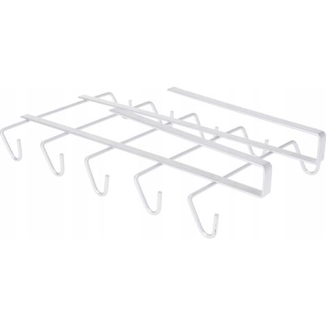 Porta tazze da cucina, in metallo, color argento, 28,5 cm, 1 pezzo.