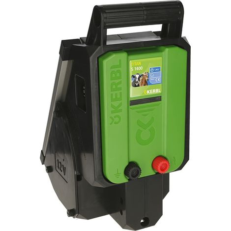 Kerbl Titan S1400 - Elettrificatore solare per recinto 12V 1.4 Joule