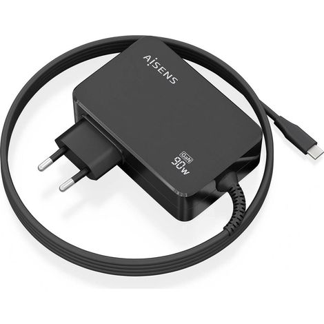 Caricabatterie da Parete Aisens ASCH-1PD90WL034-BK Nero 90 W (1 Unità) (1/3)