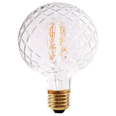 Perceuse à ananas à ampoule de forme rétro, 220V 4W 2700K, ananas transparent G95 à l'intérieur (1/5)