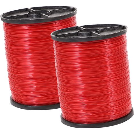 2 rouleaux de fil suspension transparent, guirlande perles blanches (1/5)