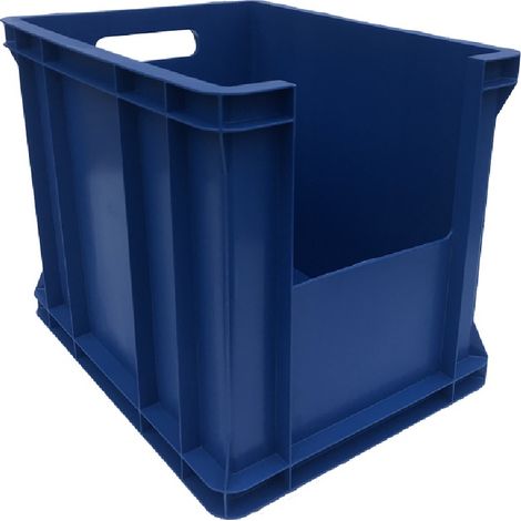Conteneur avec fenêtre de visualisation 400x300x320 Bleu (1/3)