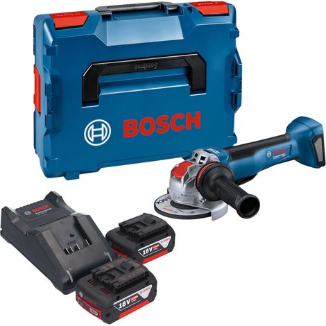 Meuleuse d'angle sans fil Bosch GWX 18V-10 P Professional 18 V 125 mm X-LOCK Brushless + 2 batteries 5,0 Ah + chargeur + L-Boxx (1/5)