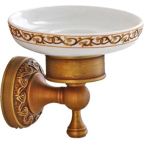 Porte-savon mural OUNONA vintage pour salle de bain douche (1/5)