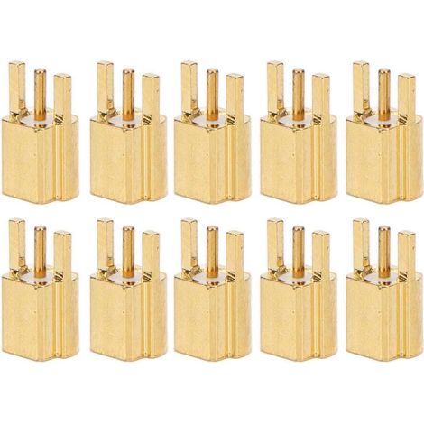 10 prises MMCX, connecteurs RF coaxiaux à 3 broches, matériau OFC, 50 ohms (1/4)