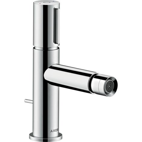 con leva bidet Select con maniglia estraibile e piletta in ottone lucido