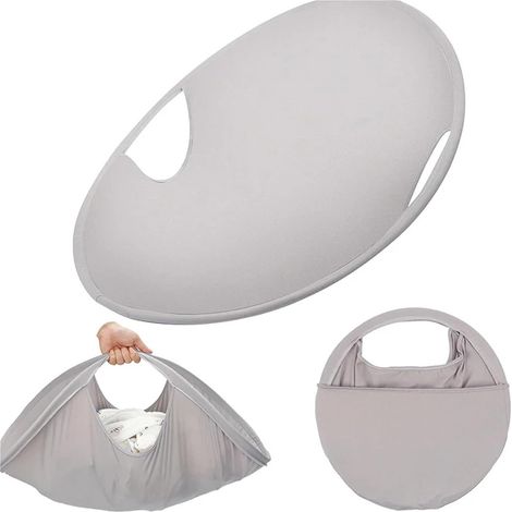 Cesto portabiancheria pieghevole per la casa - Portatile - Per vestiti sporchi - Salvaspazio - Organizzazione della lavanderia domestica 66 cm (1/4)