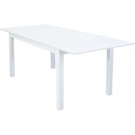Tavolo Cuba Allungabile 150/210x90x75 h cm in Alluminio Bianco (1/5)