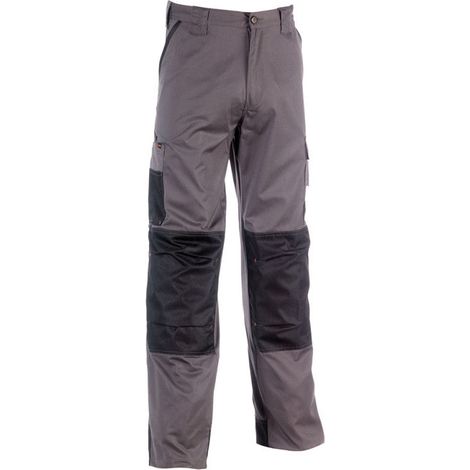 Pantalón de trabajo multibolsillos HEROCK Mars gris/negro (1/4)