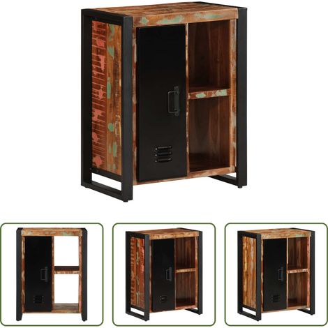 vidaXL Meuble bois - Buffet multicolore 55x35x70 cm bois massif récupération (1/5)