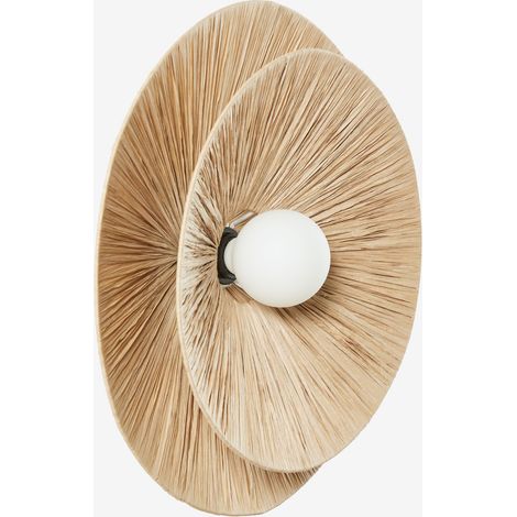 Aplique de pared Ø50 cm en rafia Aislin SKLUM             (1/5)