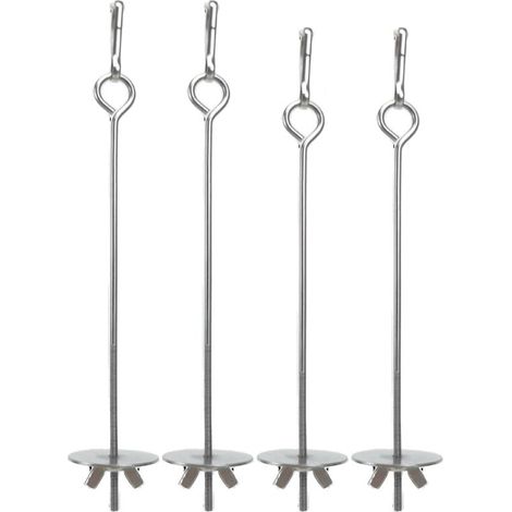 Brochette Mangeoire - Acier Inoxydable - Pour Perroquet Tourterelle Perruche - 4 Pièces - 17,5 cm et 22,5 cm (1/5)