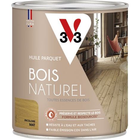 Olio per parquet in legno naturale incolore 750 ml - V33