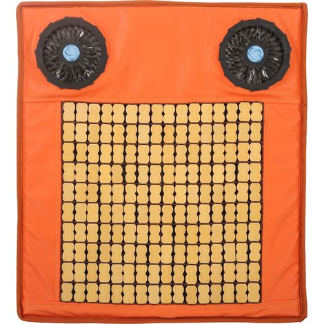 Coussin d'été pour siège, tapis en bambou, tapis de mah-jong respirant, coussin de chaise de bureau pour un confort optimal pendant les longues périodes d'assise, coussin de siège avec ventilateur USB (1/5)
