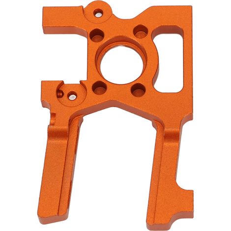 Support moteur CNC pour voiture télécommandée orange, support moteur en alliage d'aluminium de 75 mm de long, compatible avec ZD Racing DBX07 1/7 (1/5)