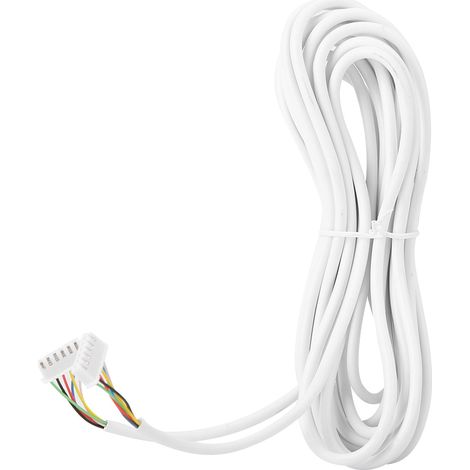 Câble en cuivre souple rond de 5 m et de 0,3 mm à 6 conducteurs pour système de visiophone