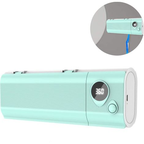 Stérilisateur de brosses à dents intelligent, support mural pour salle de bain avec fonction de minuterie, organisateur de brosses à dents pour femmes, bébés et toute la famille. (1/4)