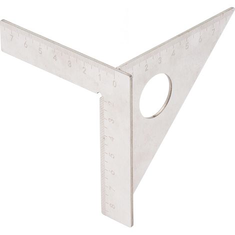 Équerre de menuisier, outil de mesure d'angle à 45° et 90° pour le travail du bois (1/5)