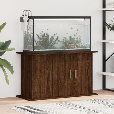 Meuble Marron Pour aquariums de 100 X 40 cm. 3 Portes Support solide et stable pour aquariums (1/5)