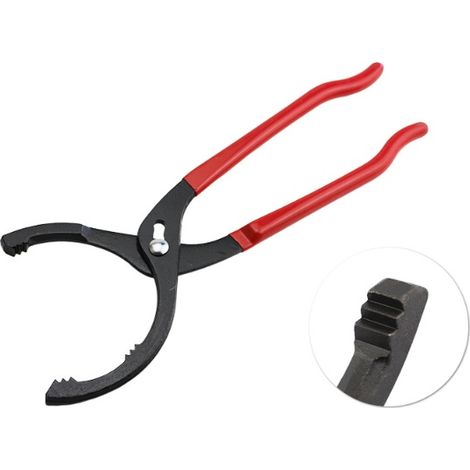 Pince pour filtre à huile 50 à 130 mm，Clé Filtre à Huile Réglable 305mm, Pince Filtre à Huile avec Mâchoire Dentelée, Outil de Retrait de Filtre à Huile Idéal pour le Démontage et Installation Rapide  (1/4)