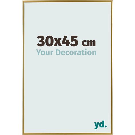 yd. - Cadre photo 30x45 - Or - Plastique - Evry