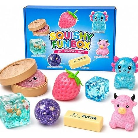 Innovative Design Squishy Box Set - 8-Piece Mysterious and Adorable Toy Box Set