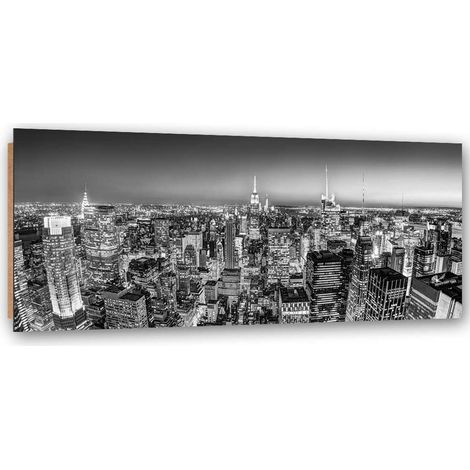 Quadro deco panel, Lo skyline di New York - 120x40 (1/5)