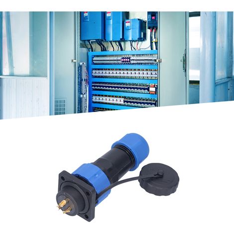 Prise et fiche aviation étanches IP68 à quatre trous SP20, bornes de connexion mâles et femelles multiconducteurs carrées à souder, 380 V, 3 conducteurs (1/5)