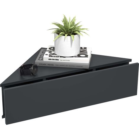 Table de chevet de tiroir mural d'étagère d'angle UsalS 15x60x43 - VCM