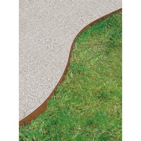 Bellissa Rasenkante Corten 118 x 20 cm Beeteinfassung Beetumrandung (1/6)