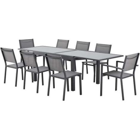 Gartenmöbel sabaideco extendable garden table Aluminium gehärtetes Glas (1/3)