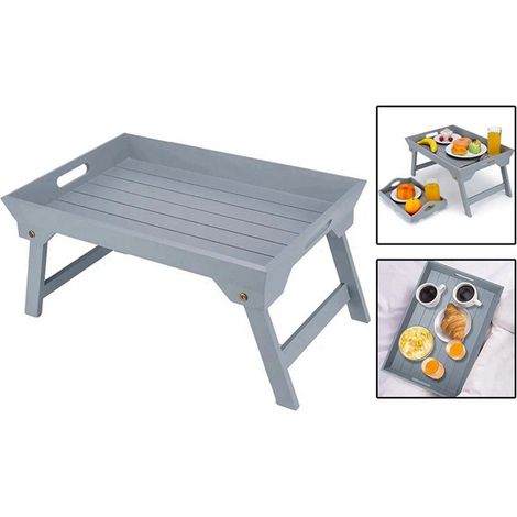 1 couleur : gris  Matériau : bois  Pouf/canapé/lit/support pour ordinateur portable en bois