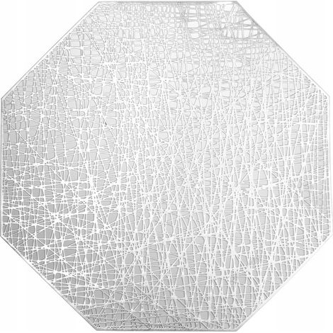 Platzset, dekoratives achteckiges Tischset, 38,5 cm, VEIRA, durchbrochenes Muster, 1 Stück. (1/4)