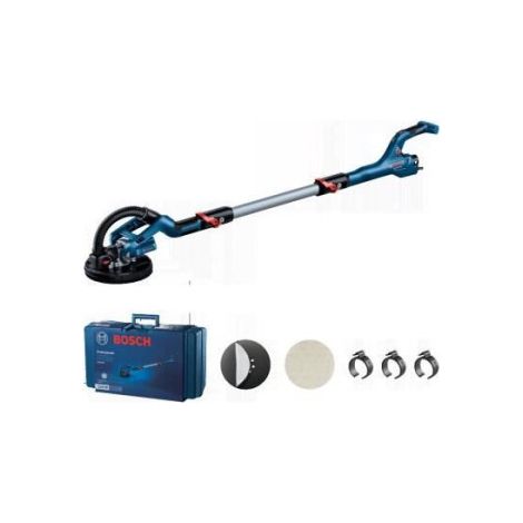 Bosch – Ponceuse orbitale pour plaques de plâtre – Alimentation électrique 230V – Puissance 550W – Vitesse rotation 1000-2000 tr/min – Mode ventouse (1/4)