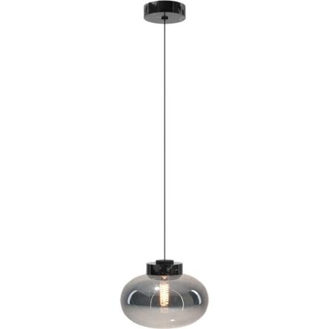 Lampada a sospensione sfera fumé nera Moonstone E27 Maxlight (1/2)