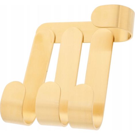Ganci da parete resistenti in ottone placcato oro