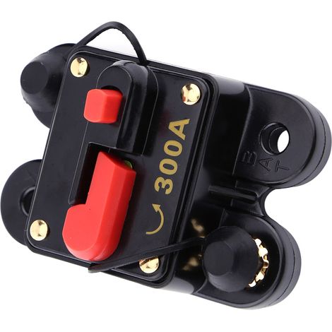 Disjoncteur DC12V pour autoradio, bateau, moto, système audio stéréo, fusible de réinitialisation (300A) (1/5)