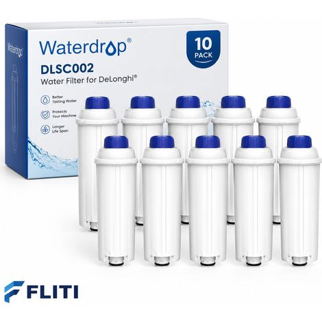 Cartouches Filtrantes 10 Pièces Compatibles avec DeLonghi DLSC002 - Filtre à Charbon Actif pour Machine à Café (1/5)