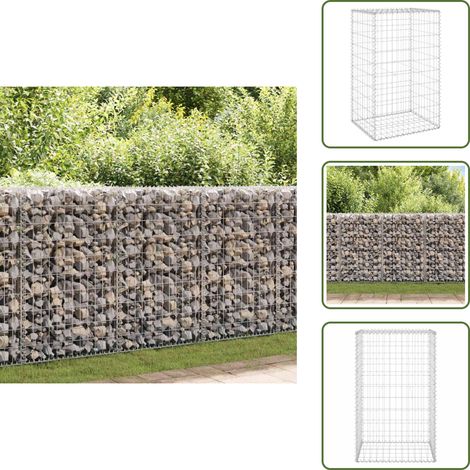 Mur en gabion avec couvercles Acier galvanisé 60x50x100 cm - Mur En Gabion - Cloture Gabion - Panneau Gabion - Barrieres Jardin - Cloison Gabion (1/5)