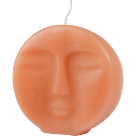 Bougie Déco Visage "Arty" 9cm Blush