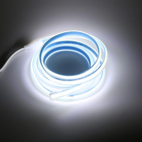 50CM 220V COB LED Bande IP67 Etanche 280 LEDS/M 0.5M Blanc Froid 6000K Light Strip avec Interrupteur 220V 230V (Blanc Froid, 0.5) (1/5)