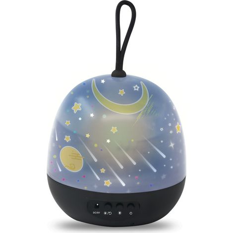 Lampe Étoile Portable - Lampe De Nuit Rotative À LED Colorée - Pour Chambre Enfant Ou Extérieur - USB Rechargeable - 1 Pièce (1/5)