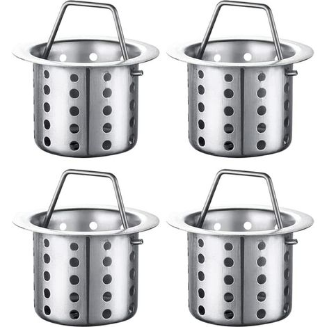 Crépine d'évier de cuisine, ensemble de 4, panier de filtre d'intercepteur d'évier de cuisine, crépine d'évier, crépine de vidange, (1/5)