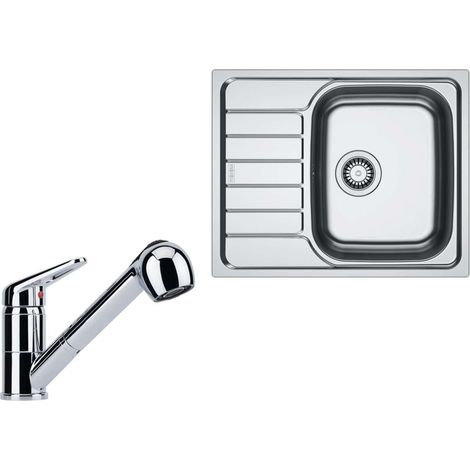 Franke - Küchenset N103, Edelstahlspüle SKN 611-62 und Armatur FC 9547.031, Chrom 101.0731.383 (1/2)