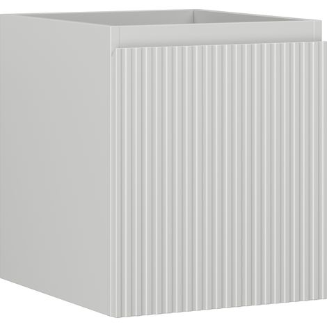 Mexen Rivel Badezimmerschrank unter dem Waschbecken 40 cm, 1 Schublade, gerillt, grau matt - 91A20-04047-1-BF62 (1/5)
